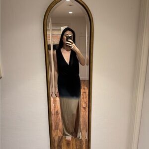 YOUNG FABULOUS AND BROKE black-blue-tan ombré dress